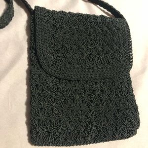 Crochet Detail Crossbody Bag